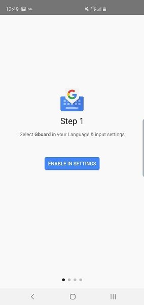 بجای کیبورد سامسونگ از Gboard استفاده کنید