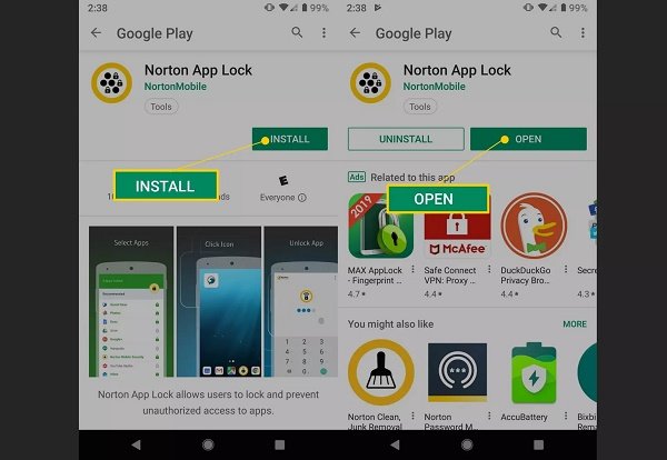 چگونه در اندروید با استفاده از Norton App Lock برای اپ‌ها کلمه عبور بگذاریم