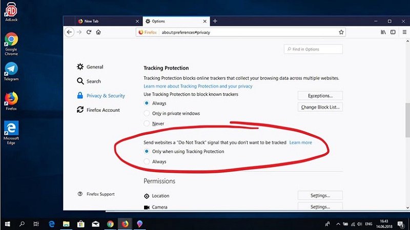 چگونه Tracking Protection را در فایرفاکس فعال کنیم