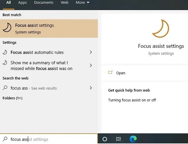 Focus Assist در ویندوز 10 چیست؟