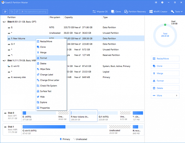 کارت حافظه معیوب را با استفاده از EaseUS Partition Master فرمت کنید