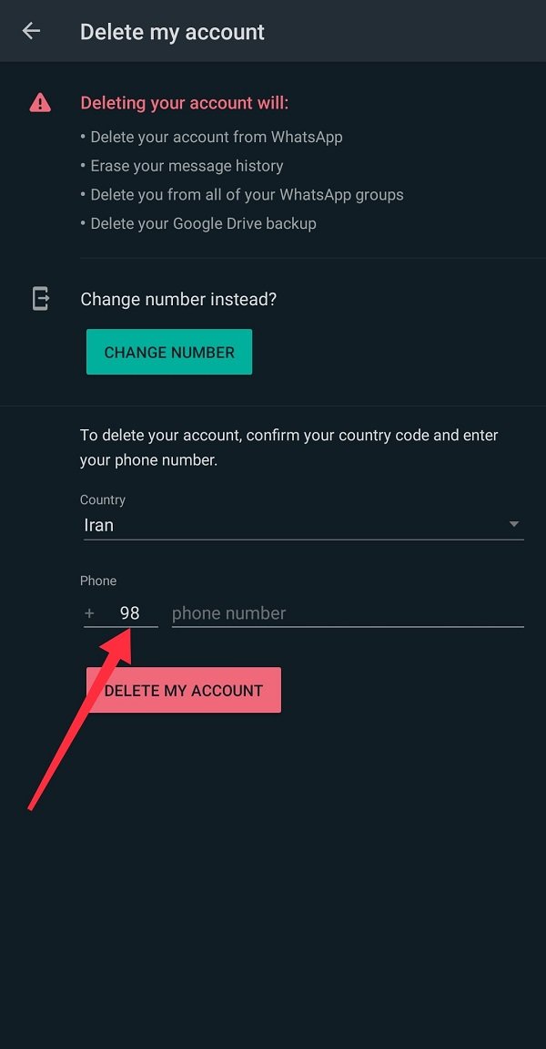 چگونه اکانت واتساپ خود را برای همیشه حذف کنیم؟