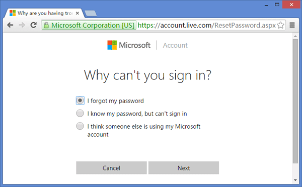 با استفاده از Microsoft Account Password پسورد ویندوز 10 را به‌صورت آنلاین ریست کنید