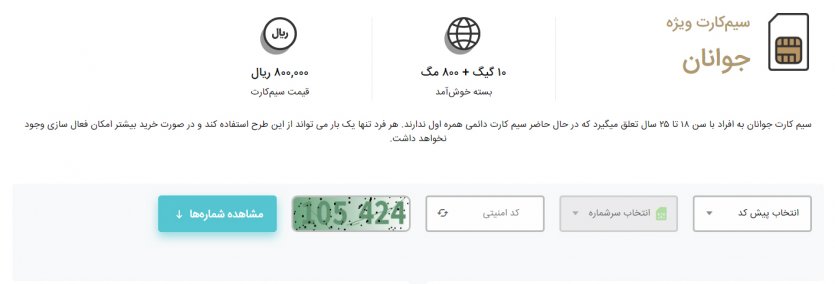 نحوه خرید سیم‌کارت دائمی جوانان همراه اول