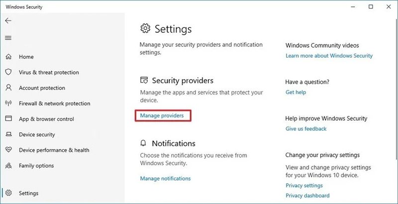 غیرفعال کردن آنتی‌ویروس Microsoft Defender با نصب یک برنامه جانبی