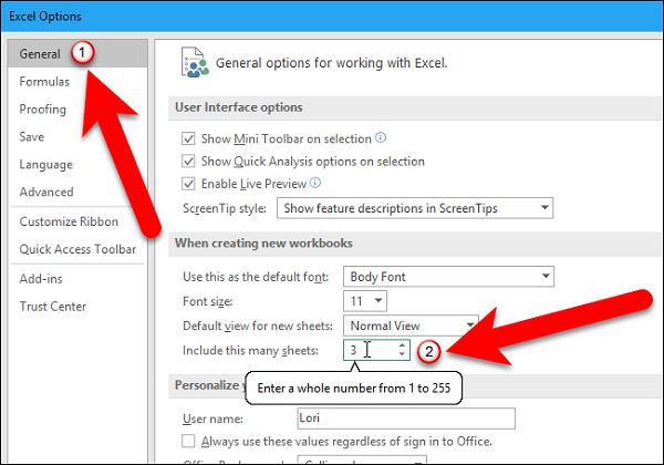 چگونه تعداد شیت‌های پیش‌فرض اکسل را تغییر دهیم؟